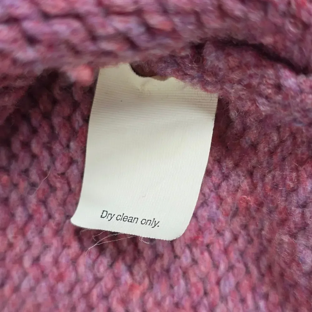 J. Crew Wool Crewneck Sweater Winter Top Medium Pink Mauve